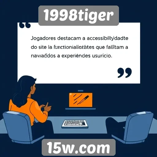 Acessibilidade do site 1998tiger é elogiada por jogadores